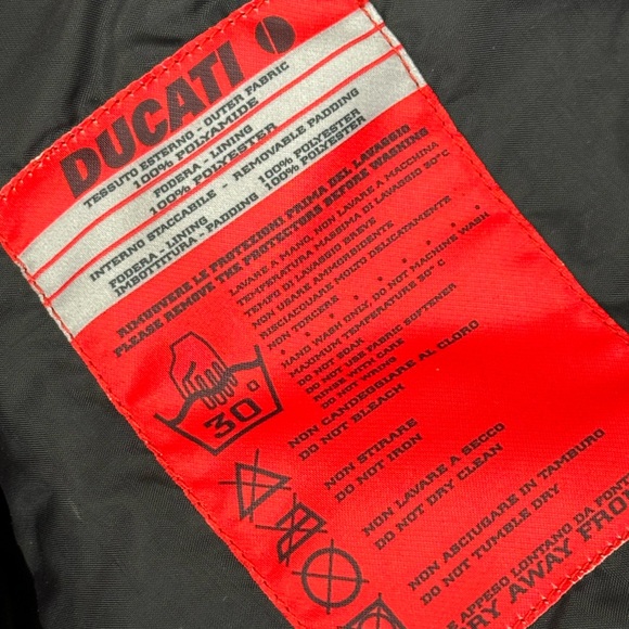 Ducati Corse Performance Mens Waterproof Motorcycle Jacket Removable Padding XL - Picture 11 of 12